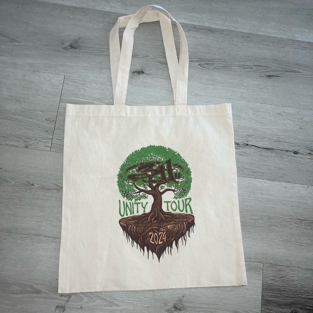 311 one sided tote bag size 15x15